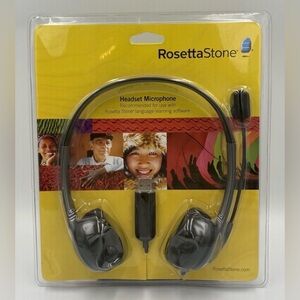 NEW Rosetta Stone Headset Microphone USB For Language Software Also Skype Zoom